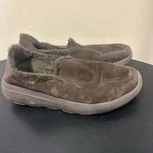 Skechers Brown Slip-On with Faux Fur